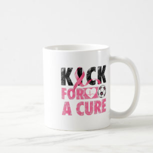 Kick for a heiure Breast Cancer Awareness Pink Rib Kaffeetasse