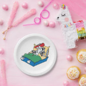 Kick Hund in Bed Pappteller (Party)