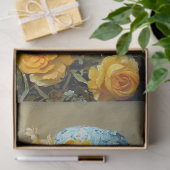 Kick in Blue Floral Hat Spring Crafts Decoupage Seidenpapier (Geschenk)