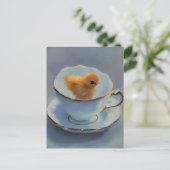 Kick in einer Teacup-Postkarte Postkarte (Stehend Vorderseite)