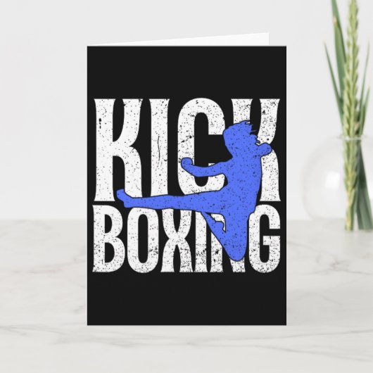 Kick In Kickboxen Karte (Vorderseite)