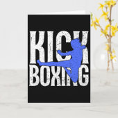 Kick In Kickboxen Karte (Gelbe Blume)