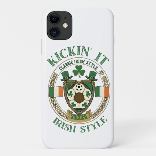 Kick it auf irische Art Case-Mate iPhone Hülle (Rückseite)