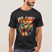 Kick it Off Funny Firefighter T-Shirt (Vorderseite)