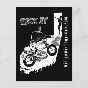 Kick it postkarte