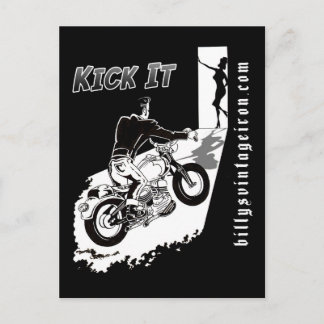 Kick it postkarte