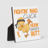 Kick Leukemia Fighting Chick Fotoplatte (Vorderseite)