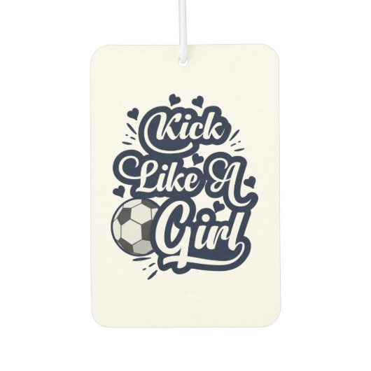 Kick like a Girl Autolufterfrischer (Vorderseite)