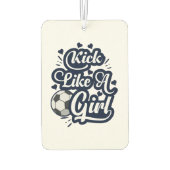 Kick like a Girl Autolufterfrischer (Rückseite)
