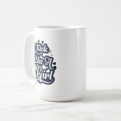 Kick like a Girl Kaffeetasse (Vorderseite Links)