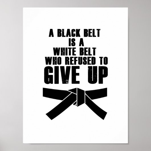 Kick like a Girl Karate Tae Kwon Do Martial Arts Poster (Vorne)