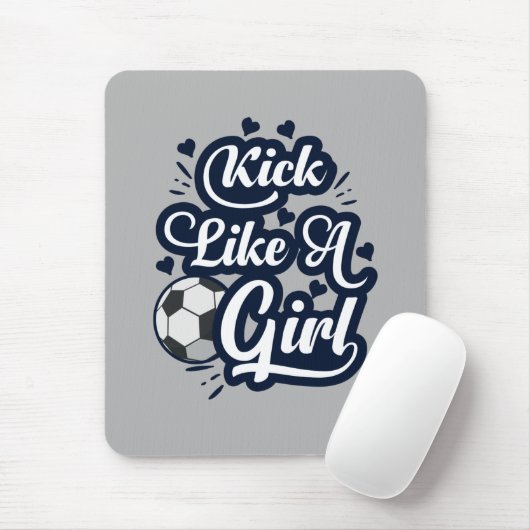 Kick like a Girl Mousepad (Mit Mouse)
