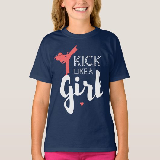 Kick like a Girl T-Shirt (Vorderseite)
