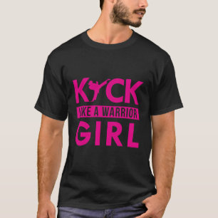 Kick Like a Warril Girl Hoodie Karate Taekwondo H T-Shirt
