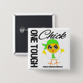 Kick-Lymphom Warrior Button (Vorne & Hinten)