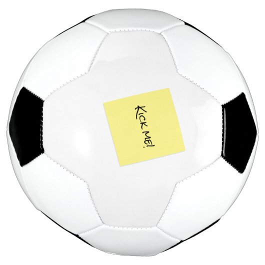 Kick Me Sticky Note Prank Funny Fußball (Gedreht)