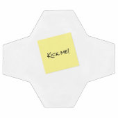 Kick Me Sticky Note Prank Funny Fußball (Flach)