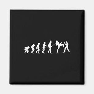 Kick Mma Kickboxen Boxer Boxen Menschliche Evoluti Magnet