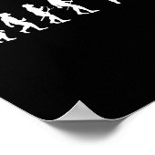 Kick Mma Kickboxing Boxer Boxing Human Evolution S Poster (Ecke)