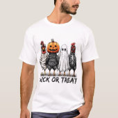 Kick oder Leckerei Halloween Pumpkin Ghost Spooky T-Shirt (Vorderseite)