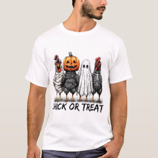 Kick oder Leckerei Halloween Pumpkin Ghost Spooky T-Shirt