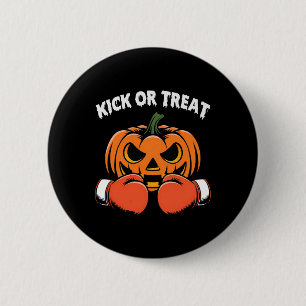 Kick or Leckerei Halloween Boxen Funny Pumpkin Han Button
