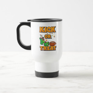 Kick Or Treat Lustiger Fußball Halloween Reisebecher