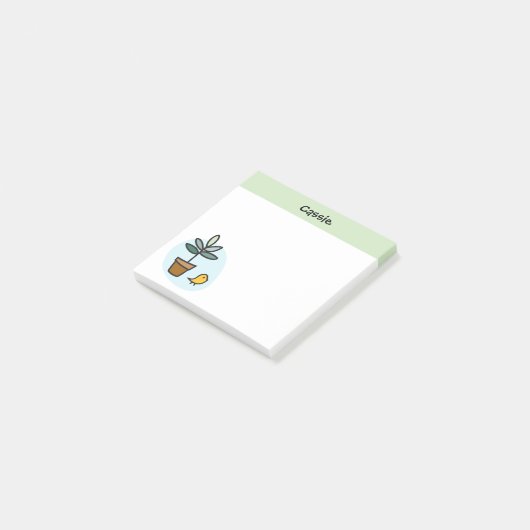 Kick & Potted Pflanze Post-it® Notes Post-it Klebezettel (angewinkelt)