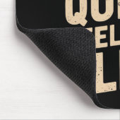 Kick Quick Feel Slick - Karate Fighter Zitat Mousepad (Ecke)
