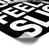 Kick Quick Feel Slick - Karate Training  Poster (Ecke)