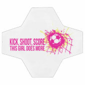 Kick Shooting Score dieses Mädchen macht mehr Fußb Fußball (Flach)