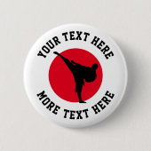 Kick-Silhouette-Buttons für benutzerdefinierte Kam Button (Vorderseite)