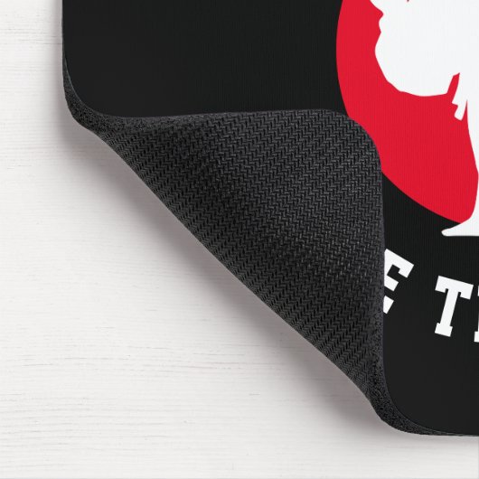 Kick-Silhouette für Kampfkunst Mousepad (Ecke)