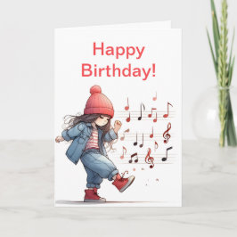KICK SONG LITTLE MIRL'S GEBURTSTAGSKARTE KARTE