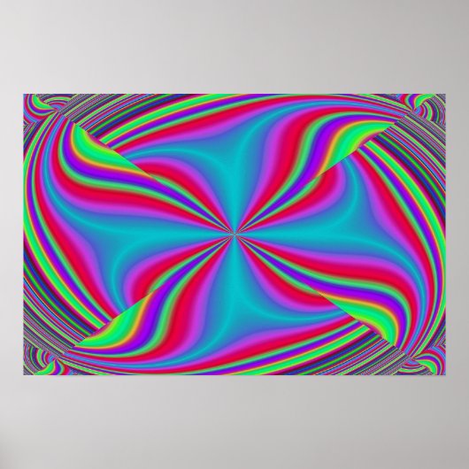 Kick-Start-Platz abstrakt Poster (Vorne)