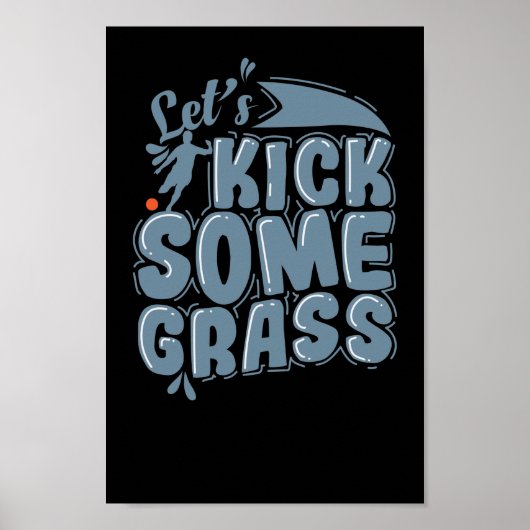 Kick uns ein paar Grass Gummiball Kickball Poster (Vorne)