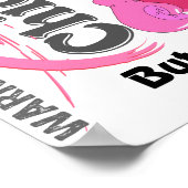 Kick unterbrochen 3 Brustkrebs Poster (Ecke)