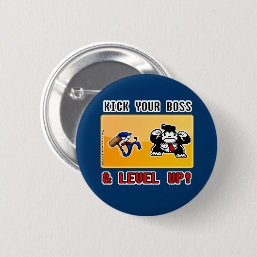 kick your Boss & level up! Button (Vorne & Hinten)