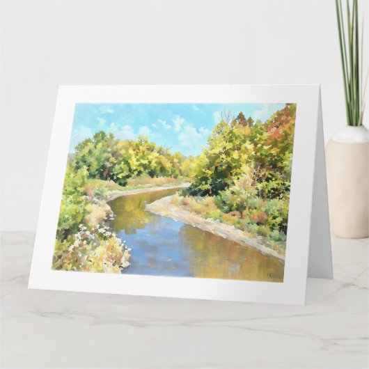 Kickapoo Creek nahe Pottstown Road Karte (Vorderseite)