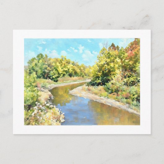 Kickapoo Creek nahe Pottstown Road  Postkarte (Vorderseite)