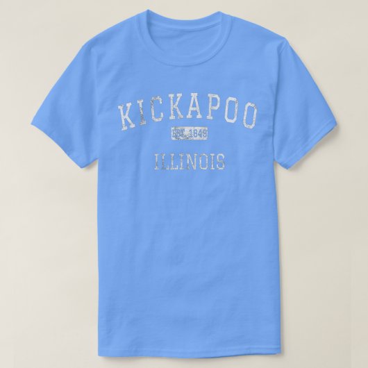 Kickapoo Illinois IL Antik  T-Shirt (Design vorne)