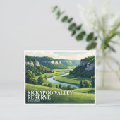 Kickapoo Valley Reserve La Farge Postkarte (Stehend Vorderseite)
