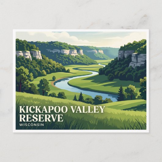 Kickapoo Valley Reserve La Farge Postkarte (Vorderseite)