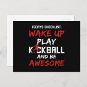 Kickball besser als Therapie Feiertagspostkarte (Vorne/Hinten)