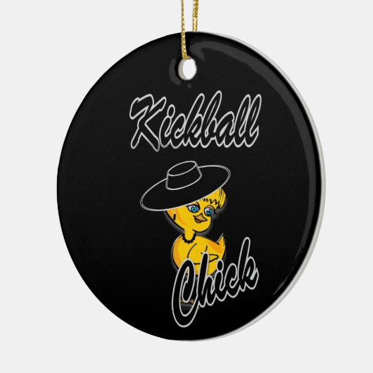 Kickball Chick #4 Keramik Ornament (Links)