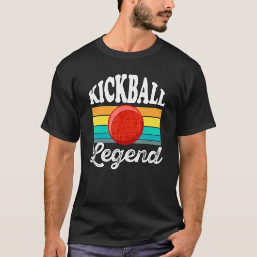 Kickball Experte Legend Sports League Sommer Team T-Shirt (Vorderseite)