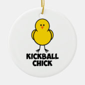 Kickball Küken Keramik Ornament (Vorne)