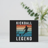 Kickball Legende Feiertagspostkarte (Stehend Vorderseite)
