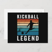 Kickball Legende Feiertagspostkarte (Vorne/Hinten)
