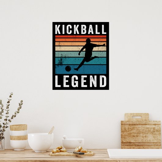 Kickball Legende Poster (Küche)